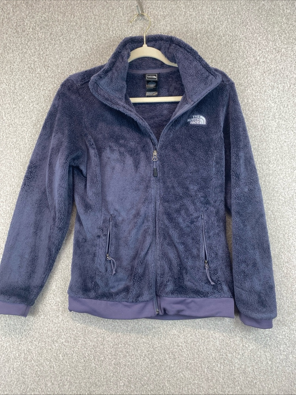 The North Face Osito Women's S Deep Pile Jacket Fuzzy Blue Gray